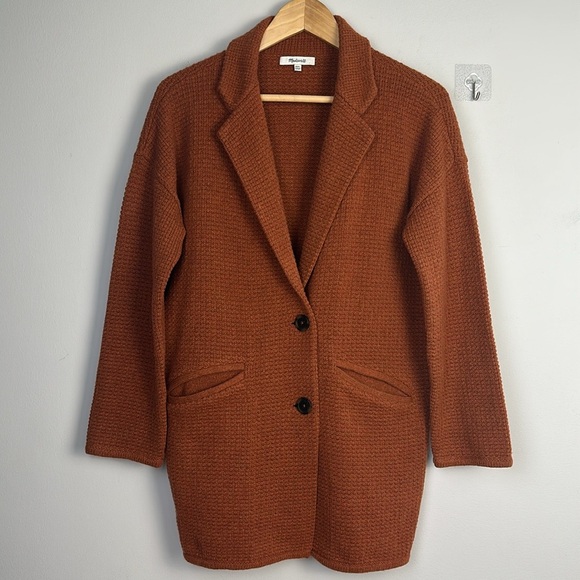 Madewell Rust Textured Coat - Picture 2 of 16